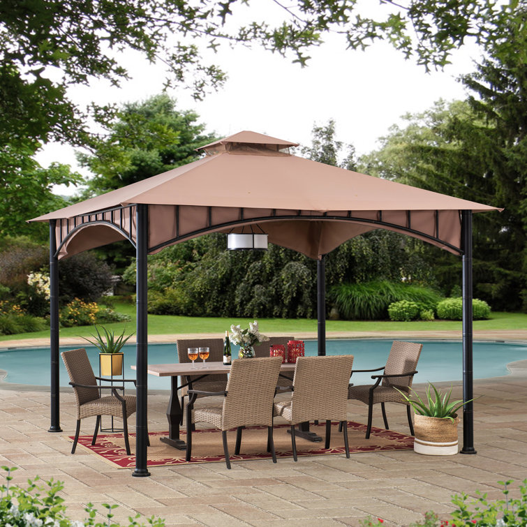Sunjoy Steel Patio Gazebo & Reviews Wayfair.co.uk